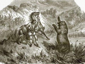 O primeiro tiro em um urso pardo de English School