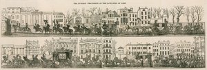 O cortejo fúnebre do falecido Duque de York de English School