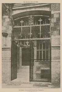 O gateway, Hospital Infantil, Finsbury; fotografia de English School