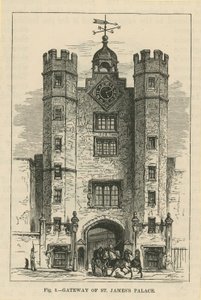 A porta de entrada do St Jamess Palace de English School