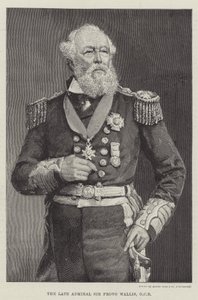 O falecido Almirante Sir Provo Wallis, GCB (gravura) de English School