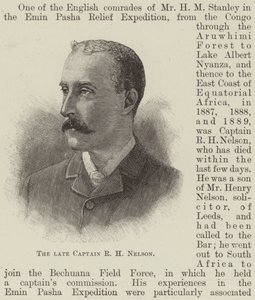 O falecido Capitão R H Nelson (gravura) de English School