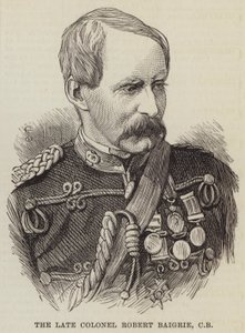 O falecido Coronel Robert Baigrie, CB (gravura) de English School