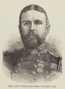 O falecido Comandante Percy Hockin, RN (gravura) de English School