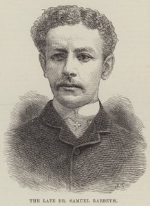 O falecido Dr. Samuel Rabbeth (gravura) de English School