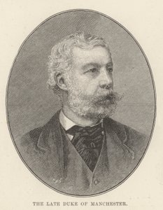 O falecido Duque de Manchester (gravura) de English School