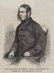 O falecido Duque de Norfolk (gravura) de English School