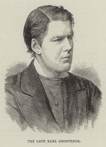 O falecido Earl Grosvenor (gravura) de English School