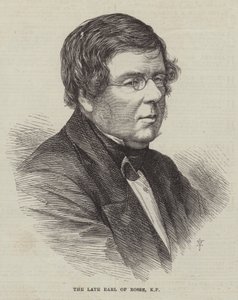 O falecido Conde de Rosse, KP (gravura) de English School