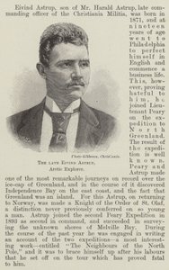 O falecido Eivind Astrup, Arctic Explorer (gravura) de English School