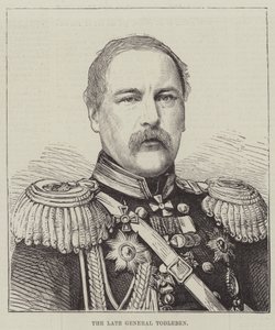 O falecido General Todleben (gravura) de English School
