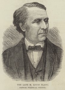 O falecido Louis Blanc, escritor político francês (gravura) de English School