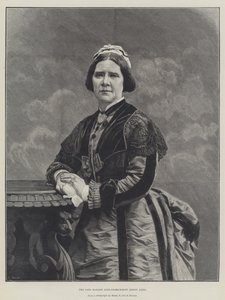 A falecida Madame Lind-Goldschmidt, Jenny Lind (gravura) de English School