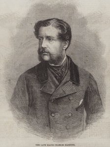 O falecido Major Charles Nasmyth (gravura) de English School