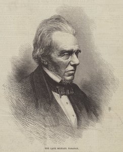 O falecido Michael Faraday (gravura) de English School