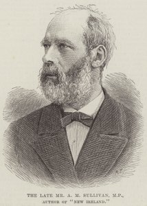 O falecido Sr. A M Sullivan, Deputado, Autor de "Nova Irlanda" (gravura) de English School