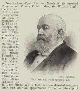 O falecido Sr. Digby Seymour, QC (gravura) de English School