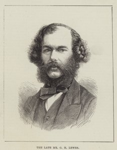 O falecido Sr. G H Lewes (gravura) de English School