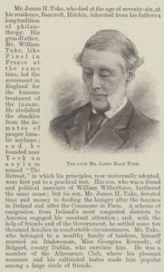 O falecido Sr. James Hack Tuke (gravura) de English School