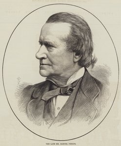 O falecido Sr. Samuel Phelps (gravura) de English School