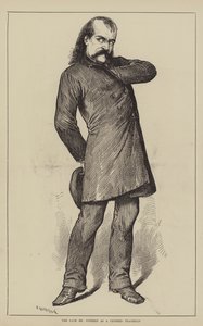 O falecido Sr. Sothern como um Tragediano Esmagado (gravura) de English School