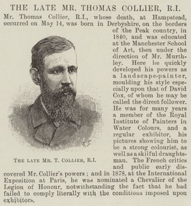 O falecido Sr. Thomas Collier, RI (gravura) de English School