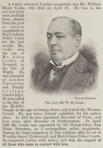 O falecido Sr. W M Cooke (gravura) de English School
