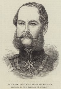 O falecido Príncipe Carlos da Prússia, Irmão do Imperador da Alemanha (gravura) de English School