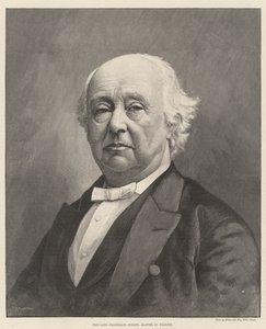 O falecido Professor Jowett, Mestre de Balliol (gravura) de English School