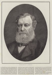 O falecido W E Forster, Deputado (gravura) de English School