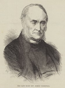 O falecido Reverendo Bispo Thirlwall da direita (gravação) de English School