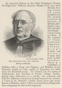 O falecido Reverendo Dr. Chester, Bispo de Killaloe (gravura) de English School