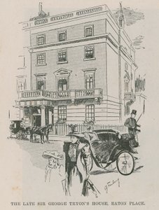 A falecida casa de Sir George Tryons, Easton Place, Londres de English School