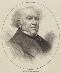 O falecido Sir James Murray, MD (gravura) de English School