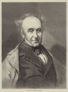 O falecido Sir Roderick Murchison (gravura) de English School