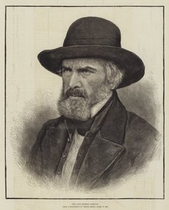 O falecido Thomas Carlyle (gravura) de English School