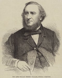 O falecido William Vincent Wallace, Compositor Musical (gravura) de English School