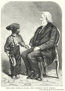 O falecido William Wood, o Amigo do Rapaz Trepador (gravura) de English School