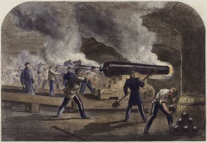 A bateria principal em Fort Sumter de English School