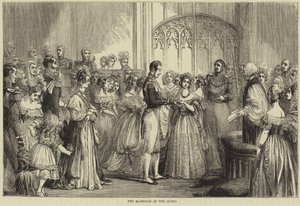 O casamento da rainha Victoria e do príncipe Albert de Saxe-Coburg e Gotha de English School