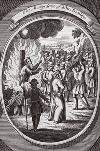 O martírio de John Denley, ilustração de 