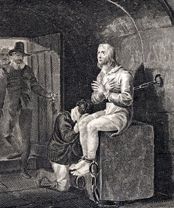 O martírio de John Philpot, arquidiácono de Winchester de English School