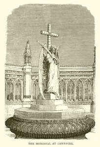 O memorial em Cawnpore de English School