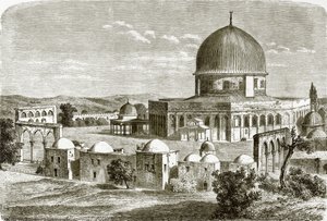A mesquita de Omar - site do templo em Jerusalém de English School