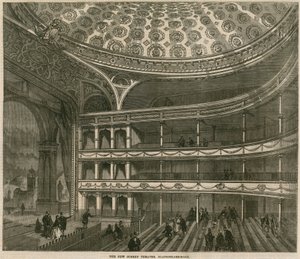 O novo Surrey Theatre, Blackfriars Road, Londres de English School