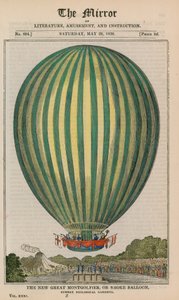 O novo grande Montgolfier, ou balão de fumaça de English School