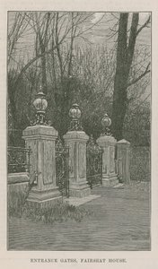 O novo parque público de Highgate: portões de entrada, Fairseat House de English School