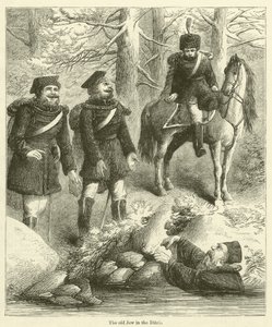 O velho judeu na vala (gravura) de English School