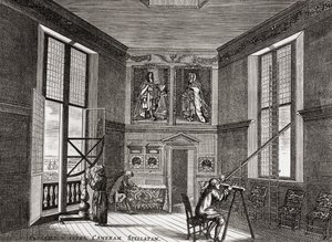 A antiga sala de observação, Greenwich, de Uma Breve História do Povo Inglês por JR Green, publicada em 1893 de English School