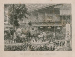 A abertura da Grande Exposição por Sua Majestade, a Rainha Vitória, em 1º de maio de 1851 de English School
